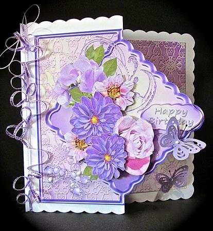 Lilac Cluster Offset Diamond Mini Kit by Cynthia Massey