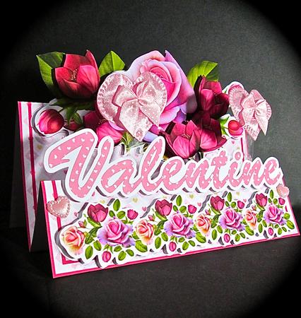 Words & Pictures Stepper Mini-kit - Valentine Rose by Cynthia Massey