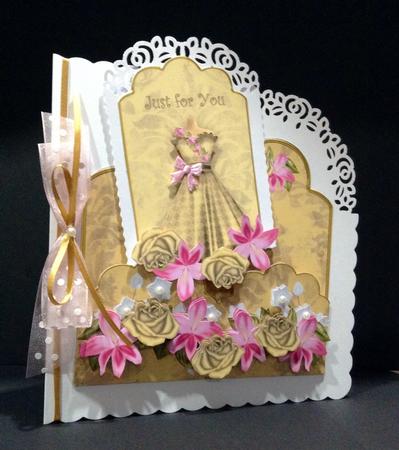 Goldpink Check Just for You Scallop Fashion Tag Cf Mini Kit by Cynthia Massey