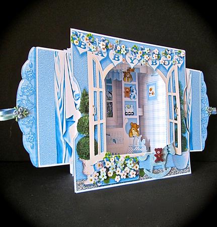 3D Room with a View - Sweet Dreams New Baby Boy by Cynthia Massey