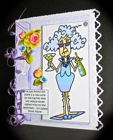 Stella Found a New Wine Quick Card by Cynthia Massey