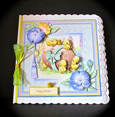 Easter Egg Fun 8x8 Mini Kit with Decoupage by Cynthia Massey