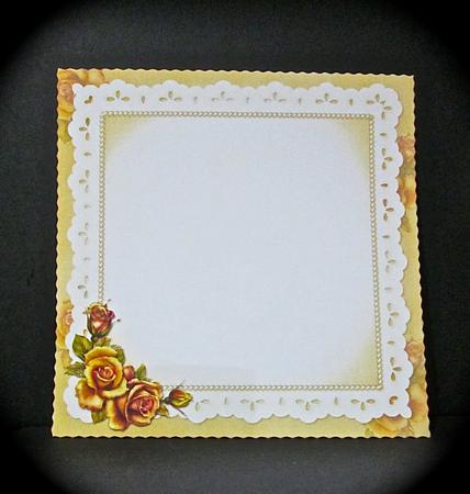 8x8 Autumn Roses at the Rustic Cottage Mini Kit Insert by Cynthia Massey