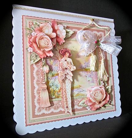 Lakeside Stroll 8x8 Mini Kit & Decoupage by Cynthia Massey