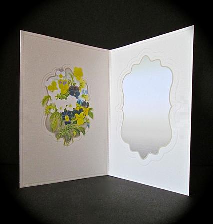 Pansies Quick Card Matching A5 Insert by Cynthia Massey