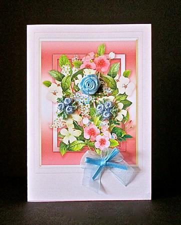 Mixed Floral Bouquet Quick Card by Cynthia Massey
