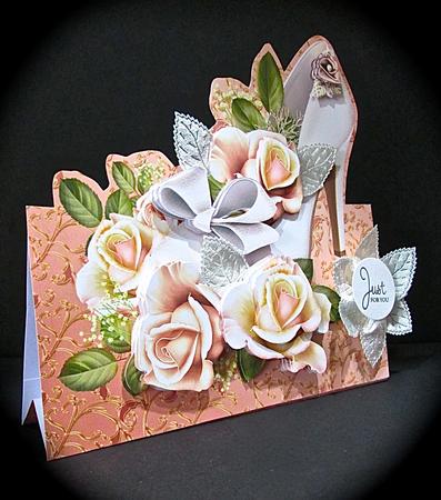 Wedding Shoe Over the Edge Card Mini Kit by Cynthia Massey