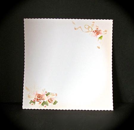 8x8 the Wedding Table is Set Insert Plate by Cynthia Massey