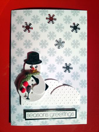 Snowflakes in Green by Cynthia Massey