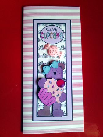 Pink Angel Teddy Backing Paper 8 Mix N Match by Cynthia Massey