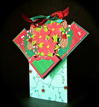 Poinsettia Wreath - Edgy - Mini Kit by Cynthia Massey