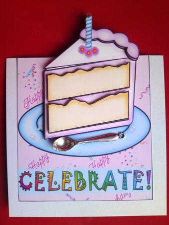 Birthday Cake Over the Edge by Cynthia Massey