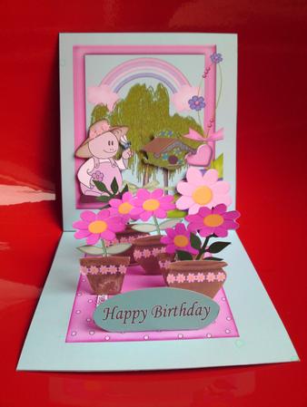 In the Garden Pop Up Card by Cynthia Massey