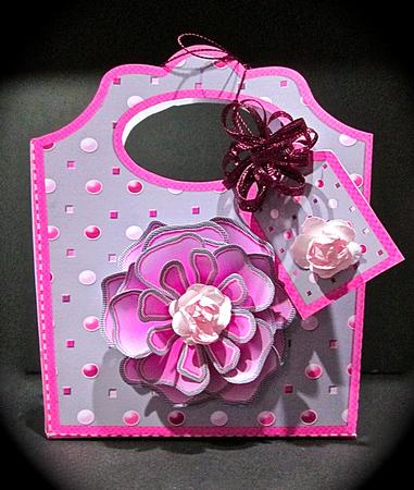 I Love Shoes Tote Bag Taupe & Shocking Pink by Cynthia Massey