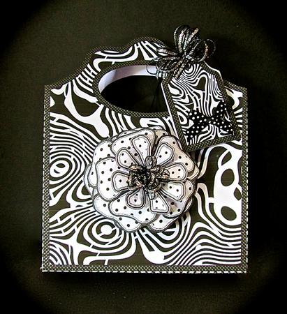 I Love Shoes Tote Bag Mono Explosion by Cynthia Massey
