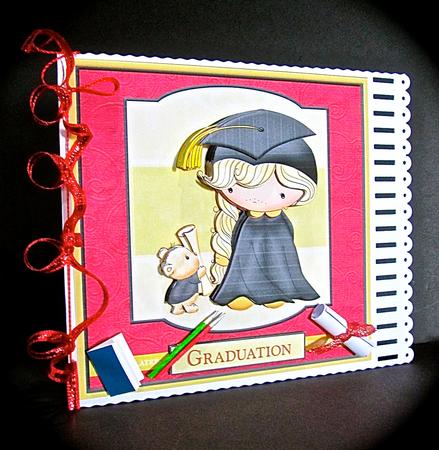 Graduation Izzy Card Topper & Decoupage by Cynthia Massey
