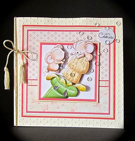 Celebration Mice 7x7 Mini Kit & Decoupage by Cynthia Massey