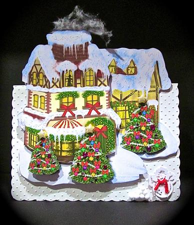 Christmas House Mini Kit by Cynthia Massey