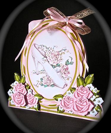 Wedding Shoe Special Large Oval Card Mini Kit by Cynthia Massey