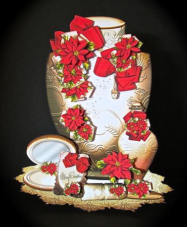 Christmas Gift for Ladies with Red Poinssetia by Cynthia Massey