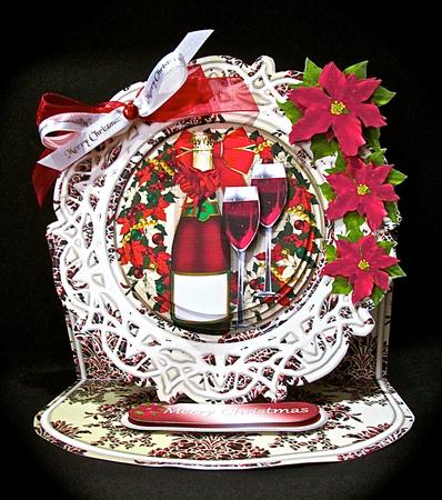 Christmas Cheer Framed Easel Card Mini Kit by Cynthia Massey