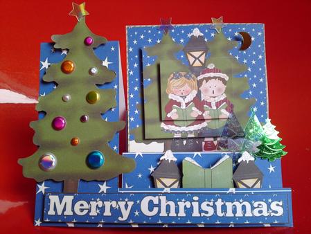 Christmas Carols Side Stepper by Cynthia Massey