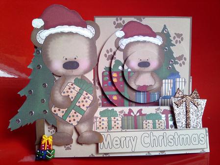 Christmas Bear Side Stepper by Cynthia Massey