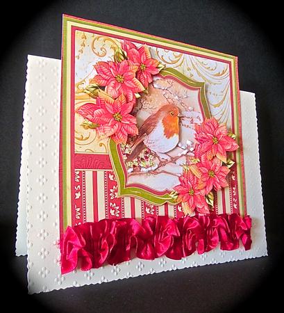 Robin & Poinsettia 8x8 Mini Kit with Decoupage by Cynthia Massey