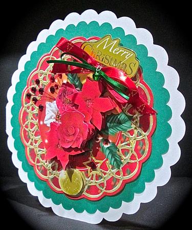 Christmas Joy Medallion Card Mini Kit by Cynthia Massey