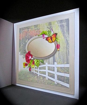 Autumn Morning 8in x 8in Insert Plate by Cynthia Massey