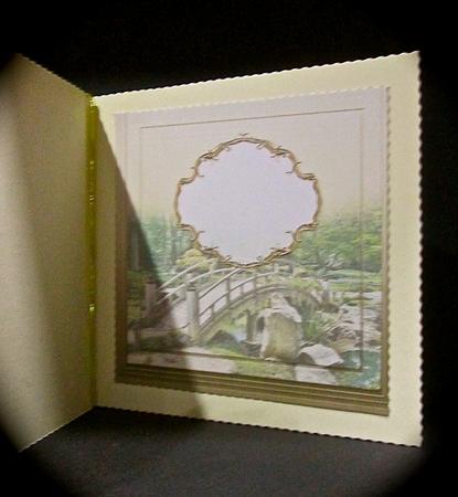 Bridge Over the Stream Matching 8in x 8in Insert Plate by Cynthia Massey