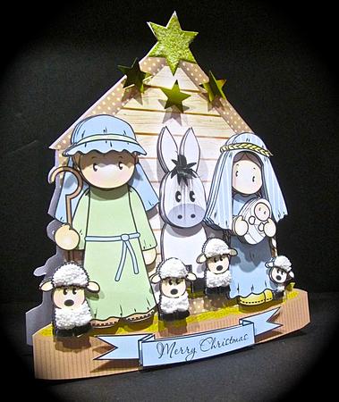 Nativity Card Mini Kit by Cynthia Massey