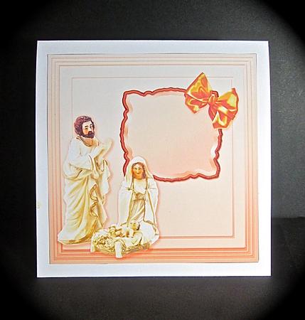 For Unto Us a Child is Born Matching 8in x 8in Insert Plate by Cynthia Massey
