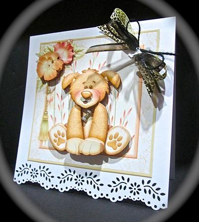 Have a Wuffly Day 8x8 Card Mini Kit & Decoupage by Cynthia Massey