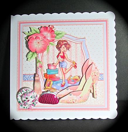 Mad About Shoes 8x8 Mini Kit & Decoupage by Cynthia Massey