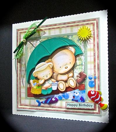 Fishing Buddies Special Catch 8x8 Mini Kit & Decoupage by Cynthia Massey