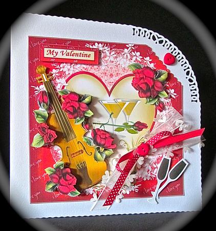 8x8 Violin and Roses for My Love Mini Kit by Cynthia Massey