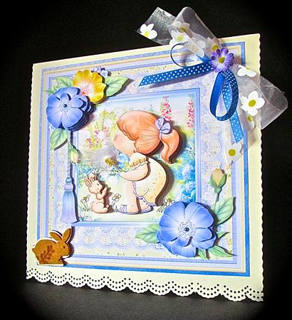 Dandelion Snow 8x8 Mini Kit & Decoupage by Cynthia Massey