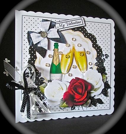 8x8 Champagne and Roses for My Love Mini Kit by Cynthia Massey