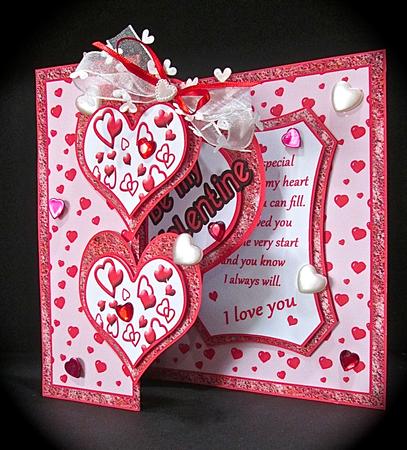 Fold Back Pop-up Valentine Hearts by Cynthia Massey