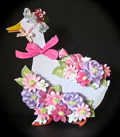 Pretty Things Shaped Card Mini-kit - Flower Goose by Cynthia Massey