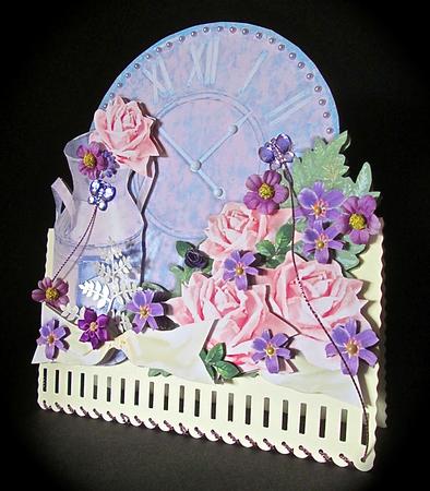 Pretty Things Shaped Card Mini-kit - Time & Roses by Cynthia Massey