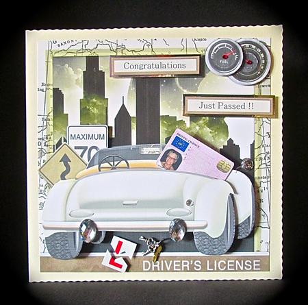 Retro Car and Skyline Mini Kit by Cynthia Massey
