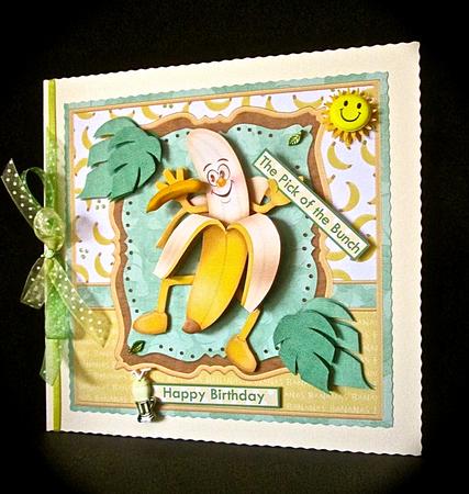 You're Bananas 8x8 Mini Kit & Decoupage by Cynthia Massey