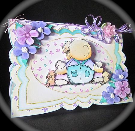 Animal Friends Together Scalloped Card Kit by Cynthia Massey