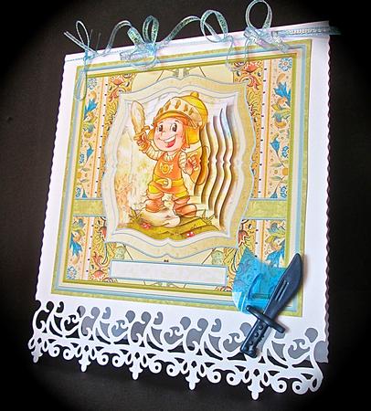 Welcome to the Middle Ages Card Topper & Decoupage by Cynthia Massey