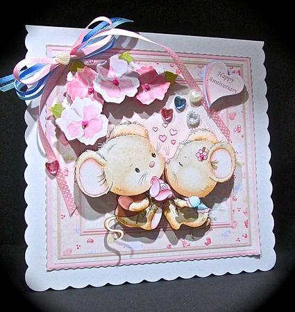 Sweet on You Mice 8x8 Mini Kit & Decoupage by Cynthia Massey