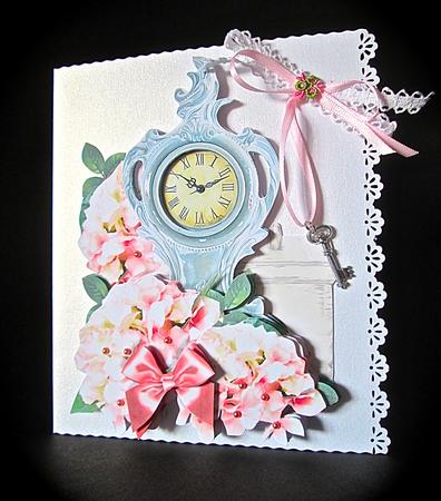 Pretty Things Shaped Card Mini-kit - Hydrangea Time by Cynthia Massey