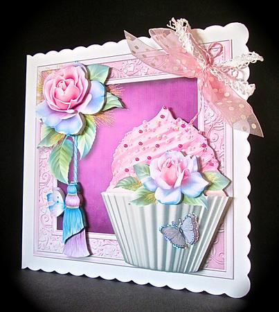 Pastel Rose Cupcake Mini Kit by Cynthia Massey