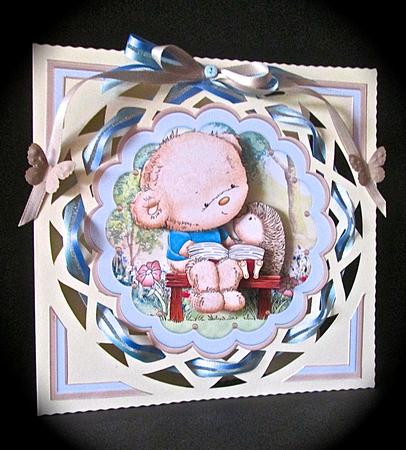 Bearable Friends 8x8 Mini Kit & Decoupage by Cynthia Massey